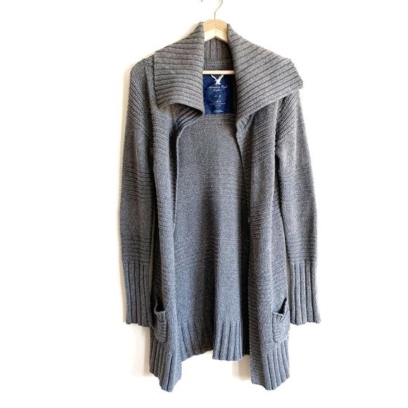 American Eagle Outfitters | Long Grey Cardigan - Picture 1 of 13